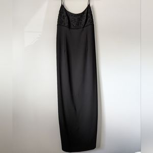 Casual Corner Black Maxi with Beaded Top size 10